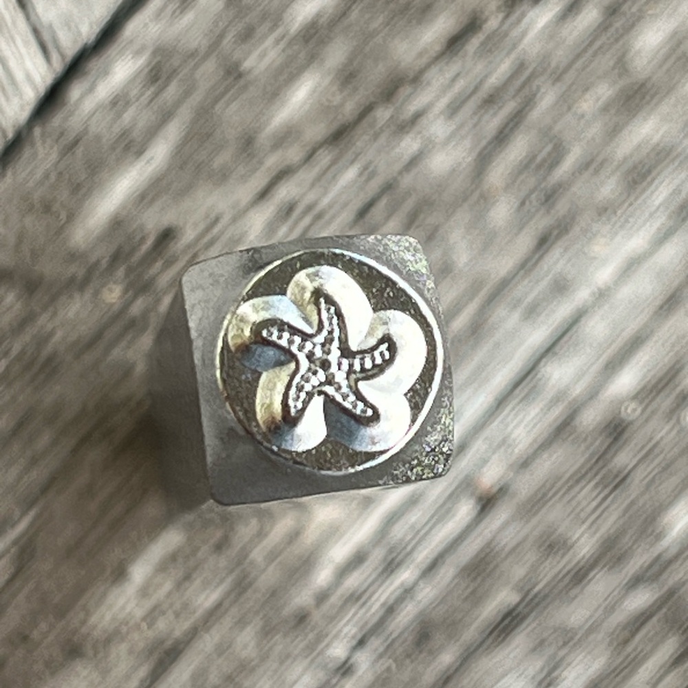 6mm Starfish Steel Metal Punch Jewelry Design Stamp